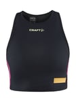 Craft Pro Hypervent Cropped Top treningstopp dame Black Roxo 1910432-999486 S 2022