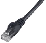 PRO SIGNAL - 20m Black Cat6 Snagless UTP Ethernet Patch Lead
