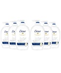 Dove Caring Hand Wash for Moisturised and protected Hands, 6 Pack of 250ml - Cream - One Size
