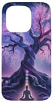 Chakra Méditation Arbre Nature Univers Éléments Coque pour iPhone 15 Pro