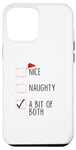 Coque pour iPhone 15 Pro Max Nice Naughty A Bit Of Both Christmas List Père Noël