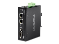 TRENDnet TI-M12 - Gateway - industrial - 100Mb LAN, RS-232, RS-485, Modbus, RS-442 - DC-strøm - vegg- / DIN-skinnemonterbar - TAA-samsvar