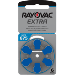 Rayovac Extra 675 (6 st.) Hörapparatsbatterier - 0 % Kvicksilver