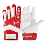 Official ARSENAL FC red and white kids goalkeeper gloves