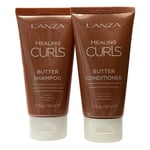 L'Anza Healing Curls Travel Size Shampoo 50ml + Conditioner 50ml