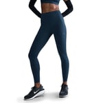 Nike Dri-Fit Swift Högmidjade Tights Dam XS Blå - Långa Löpartights för Komfort