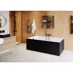Baignoire semi îlot 170x75 cm Bakor noir