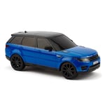CMJ RC Cars Range Rover Sport Remote Control Car 1:24 scale with Working LED Lights, Radio Controlled Supercar (Range Rover Sport Blue)