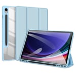 Samsung Galaxy Tab S9 FE - DUX DUCIS Toby Tri-Fold Läderfodral Blå