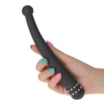 Vibromasseur de point G stimulateur clitoris vaginal anal gode noir avec...