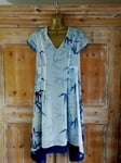 Phase Eight Size 10 BNWT Fay Palm Print Dress Ivory/Multi Holiday Cruise Floaty