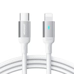 Joyroom USB-C till Lightning kabel 20W PD, 2m - Vit