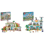 LEGO Friends Heartlake City Shopping Mall with 5 Toy Shops for 8 Plus Year Old Girls, Boys & Kids & Friends Heartlake City Hospital Set with Helicopter Toy for 7 Plus Year Old Girls, Boys & Kids