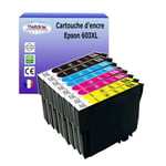 Lot de 8 cartouches d'encre compatibles avec Epson 603XL pour Epson XP-2100, XP-2105, XP-3100, XP-3105, XP-4100, XP-4105 - T3AZUR