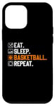 iPhone 12 mini Basketball Coach Eat Sleep Basketball Repeat Basketball Case