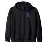 Irritable bowel syndrome IBS awareness periwinkle blue ribon Zip Hoodie