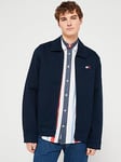 Tommy Jeans Cotton Jacket - Navy, Navy, Size L, Men