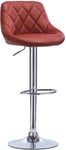 Rootz justerbar barstol i konstläder - bänkstol - vridbar sits - höjdjusterbar, 360° rotation, ergonomisk komfort - 84cm till 106cm x 38cm x 35cm