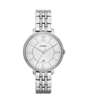Fossil Jacqueline WoMens Silver Watch ES3545 Stainless Steel - One Size