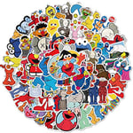 Sesame Street Die-Cut Stickers Decals Water Resistant For Laptops Phones Books Game (50 Stickers)