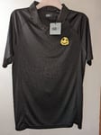 Superdry SDX Top Black New Tags Collared V Neck Size Small - Medium