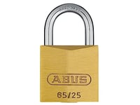 ABUS padlock brass 65/25 - Suitcase lock - Solid brass lock body - Hardened steel shackle - ABUS security level 3