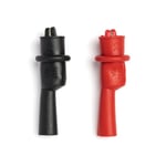 Pancontrol PAN KK15 | Pinces crocodiles pour pointes de test standard sans filetage (1 rouge + 1 noire chacune) Accessoires pour multimètre