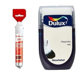 fischer No Tools Just Hands - Repair Filler - 70ml, 551915 & Dulux Walls and Ceilings Tester Paint, Magnolia, 30 ml