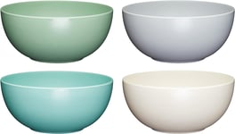 Kitchencraft Colourworks Plastic Bowls, Unbreakable Pasta Bowls, Lightweight Sha