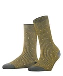 FALKE Women's Rib Dot Socks, Cotton, Grey (Flanell 3210), 7-8 (1 Pair)