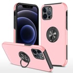 iPhone 13 Pro Max Hybrid skal med Finger Ring - Rose Gold Rosa guld