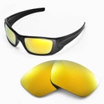 New WL Polarized 24K Gold Replacement Lenses For Oakley Fuel Cell Sunglasses