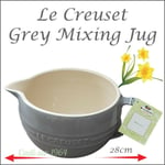 Le Creuset Mixing Jug Stoneware Large 2 litre LIGHT GREY NEW 