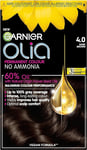 Olia Permanent Hair Dye, up to 100% Grey Hair Coverage, No Ammonia, 60% Oils, 4.