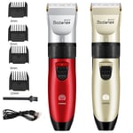 Mens Hair Clippers Trimmers Cutting Machine Beard Shaver Golden