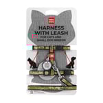 WAUDOG Kattsele Valpsele med Smart-ID bricka Kamouflage 10mm x 25-40cm