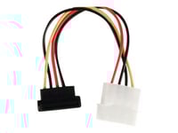 Nedis - Strömadapter - Sata (Hona) Vinklad Till 4 Pin Intern Effekt (Hane) Rak - 15 Cm - Rund - Olika