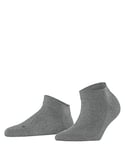 FALKE Women's Sensitive London W SN Cotton Low-Cut Plain 1 Pair Trainer Socks, Grey (Light Grey Melange 3390), 2.5-5