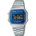 Casio Unisex's Digital Quarz Watch with Stainless Steel Strap A168WEM-2BEF