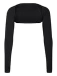 Shape Seamless Long Sleeve Bolero Sport Crop Tops Long-sleeved Crop Tops Black Aim´n