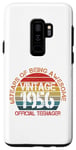 Coque pour Galaxy S9+ Cadeaux pour 68 ans vintage Born In 1956 Retro 68th Birthday