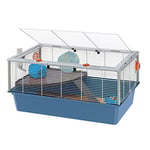 Ferplast Cage pour Rongeurs CRICETI 15 pour Hamsters, en Métal, Accessoires inclus : Mangeoire, Abreuvoir, Maison, Roue, Étagère, Échelle 78x48xh39cm