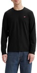 Levi's Men's Long-Sleeve Original Housemark Tee T-Shirt, Mineral Black, S
