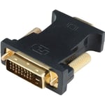 HYZUO Adaptateur DVI VGA Active DVI-D Dual Link 24 + 1 Mâle vers VGA Femelle Chip Câble Convertisseur