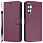 Samsung Galaxy S25 / S24 Plånboksfodral med handrem - Lila