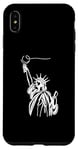 Coque pour iPhone XS Max One Line Art Dessin Lady Liberty