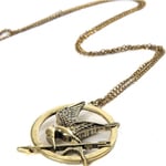 The Hunger Games Victory Mockingbird Katniss Eveddin pin pil halsband Browns, Browns, Metal