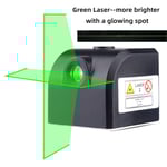Mini niveau Laser Portable,2 lignes transversales horizontales et verticales,chargement USB,Laser vert Super puissant - Type Green Laser