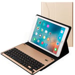 Strnry Keyboard Case for Ipad Air 10.5" (3Rd Gen) 2019/Ipad Pro 10.5" 2017,Pu Leather Folio Cover with 7 Color Backlight Detachable Keyboard,gold