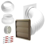 Air Conditioner External Vent Kit for PRINCESS CHALLENGE 4" 5" 6" Brown Duct